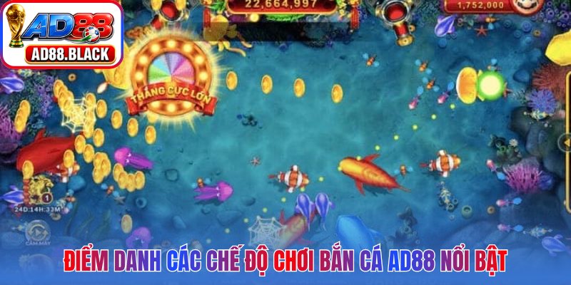 Điểm danh các chế độ chơi bắn cá AD88 nổi bật